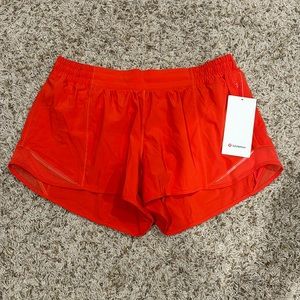 Carnation red Hotty Hot shorts. Brand new with tags.